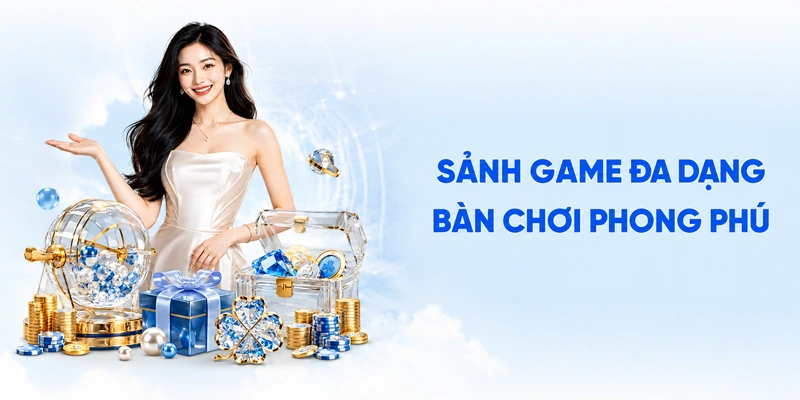 Đa dạng lựa chọn bàn chơi tại C168